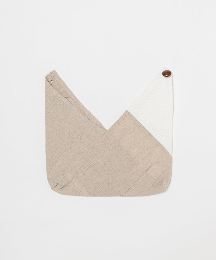 SASHIKO FABRIC あずま袋  BEIGE S