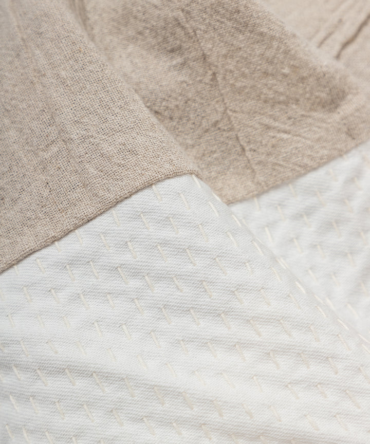 SASHIKO FABRIC あずま袋  BEIGE S