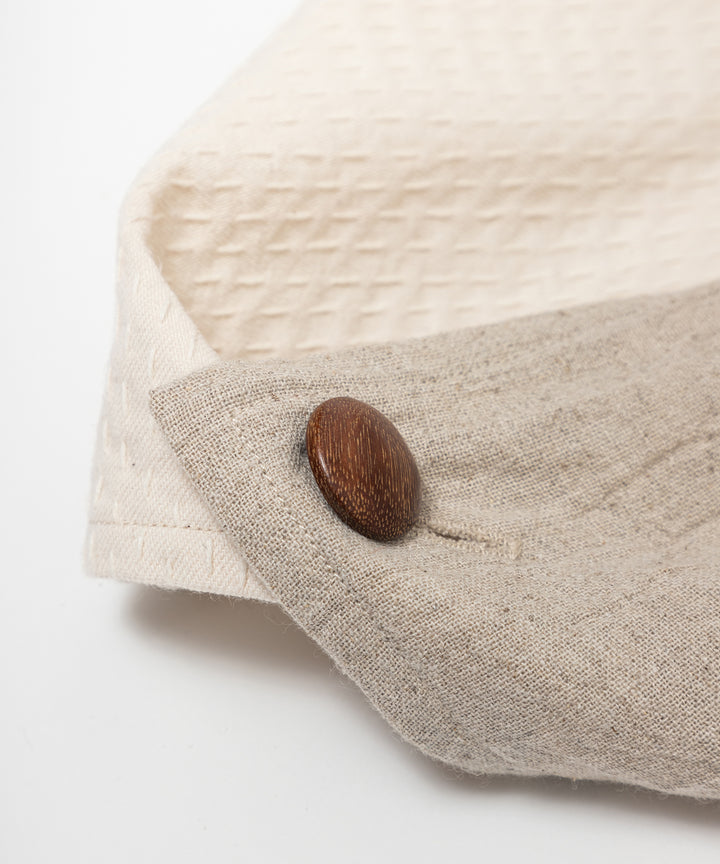 SASHIKO FABRIC あずま袋  BEIGE L
