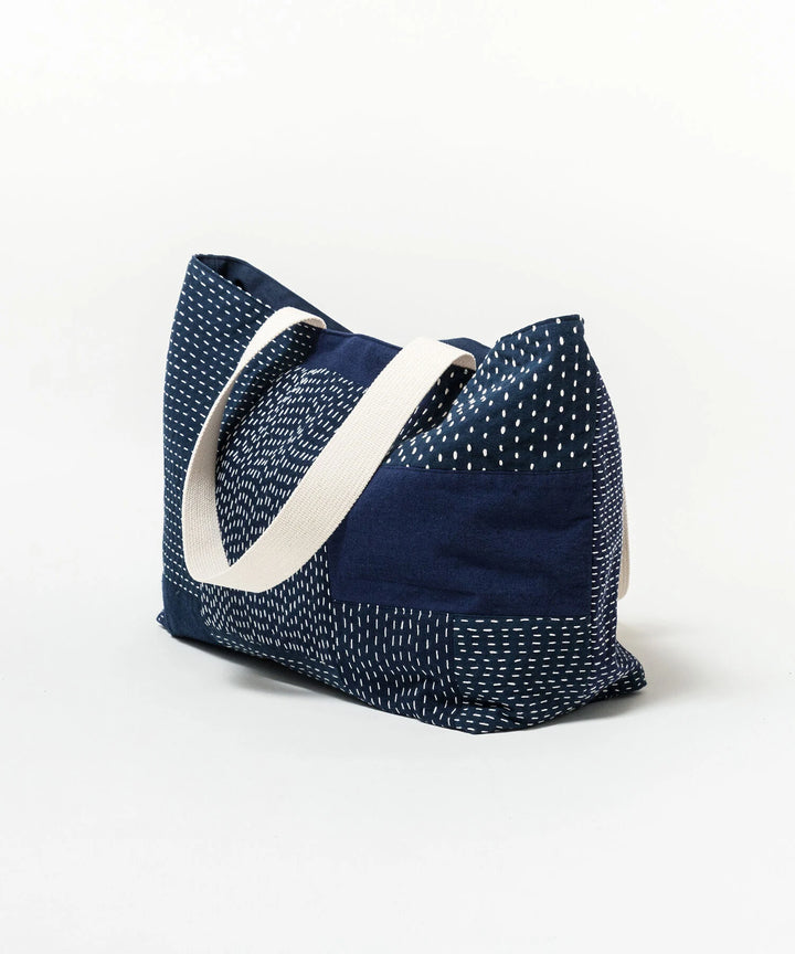 SASHIKO FABRIC basic tote bag
