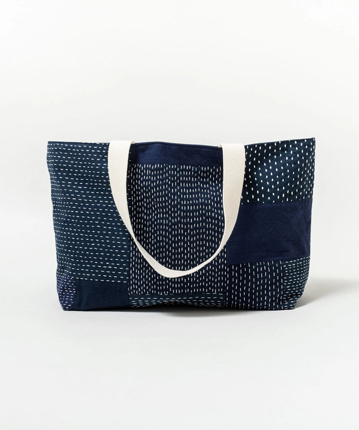 SASHIKO FABRIC basic tote bag