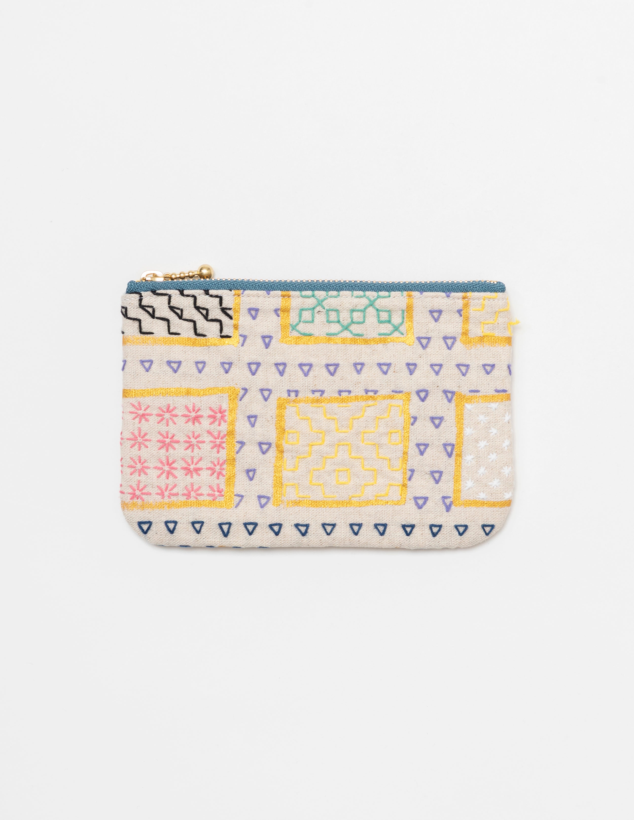 総刺し子　財布 刺し子 長革財布 | iichi 日々の暮らしを心地よくするハンドメイドや