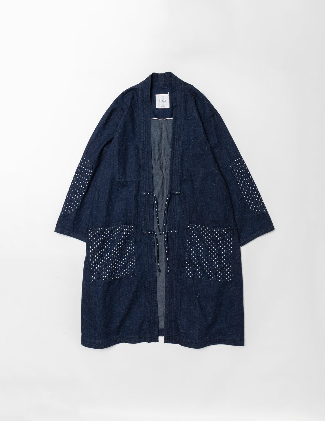 JAPAN DENIM SASHIKO HAORI  WHT L