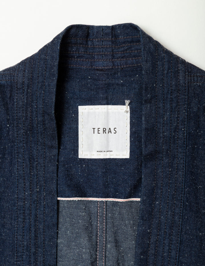 JAPAN DENIM SASHIKO HAORI  WHT L