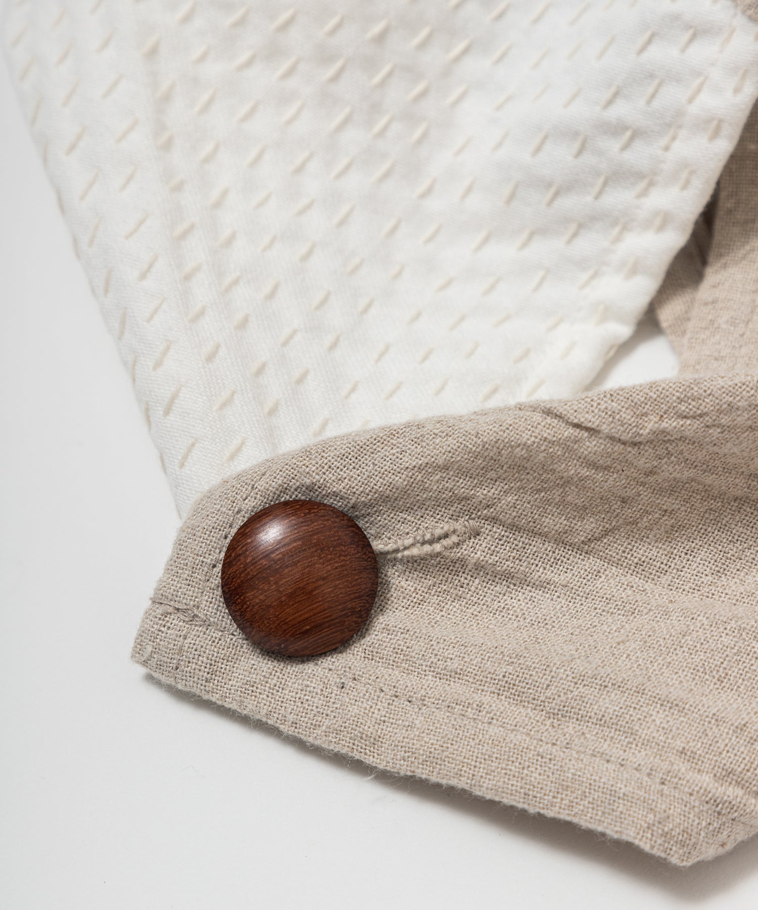 SASHIKO FABRIC あずま袋 BEIGE S – TERAS